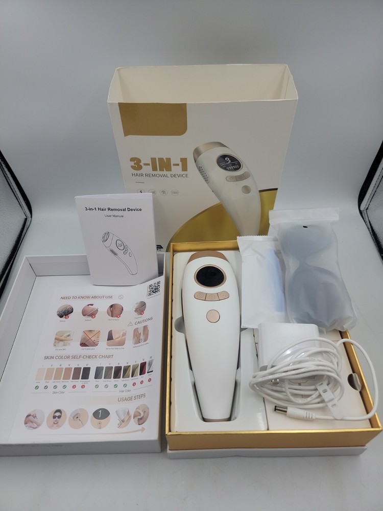 IPL Hair Removal Device 9 Levels 3-IN-1 aopvui NEW OPENED BOX