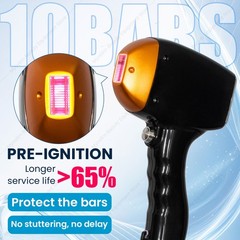 New 2-in-1 Diode Laser Hair Removal 4-Wave 10 Bars & Pico Tattoo Removal Machine