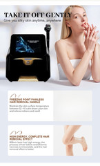 10Bars Diode Laser Hair Removal Machine Permanent Reduce Unwanted Hair 4Waves