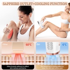 999999 IPL Laser Hair Removal Epilator Permanent Body Machine Face Leg w/Glasses