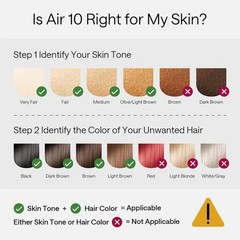 Air 10 IPL Laser Hair Removal Device for Home Use