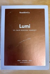 RoseSkinCo. Lumi IPL Hair Removal Device, Pink, FDA Cleared, Legs Arms Bikini