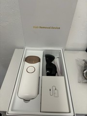 IPL Hair Removal Device White Gold Corded Electric with Sunglasses for Body Face