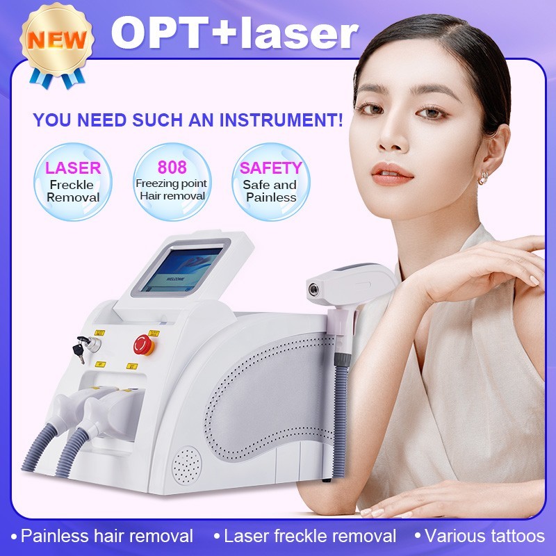 OPT 2-in-1 Hair Removal Machine Full Body Use Skin Smooth Reduce Unwanted Hair