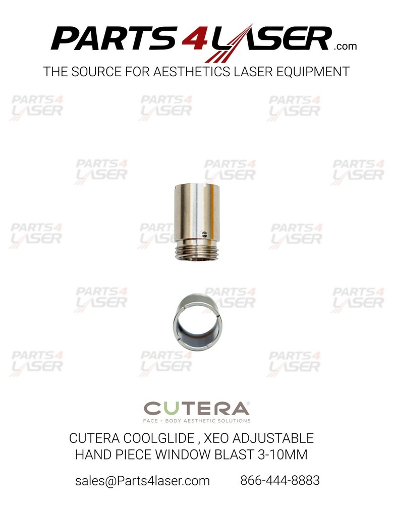 CUTERA COOLGLIDE , XEO ADJUSTABLE HANDPIECE WINDOW BLAST 3-10mm