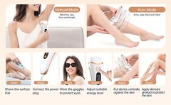 IPL Hair Removal Laser Permanent Body epilator Painless Device 999,999 Flashes