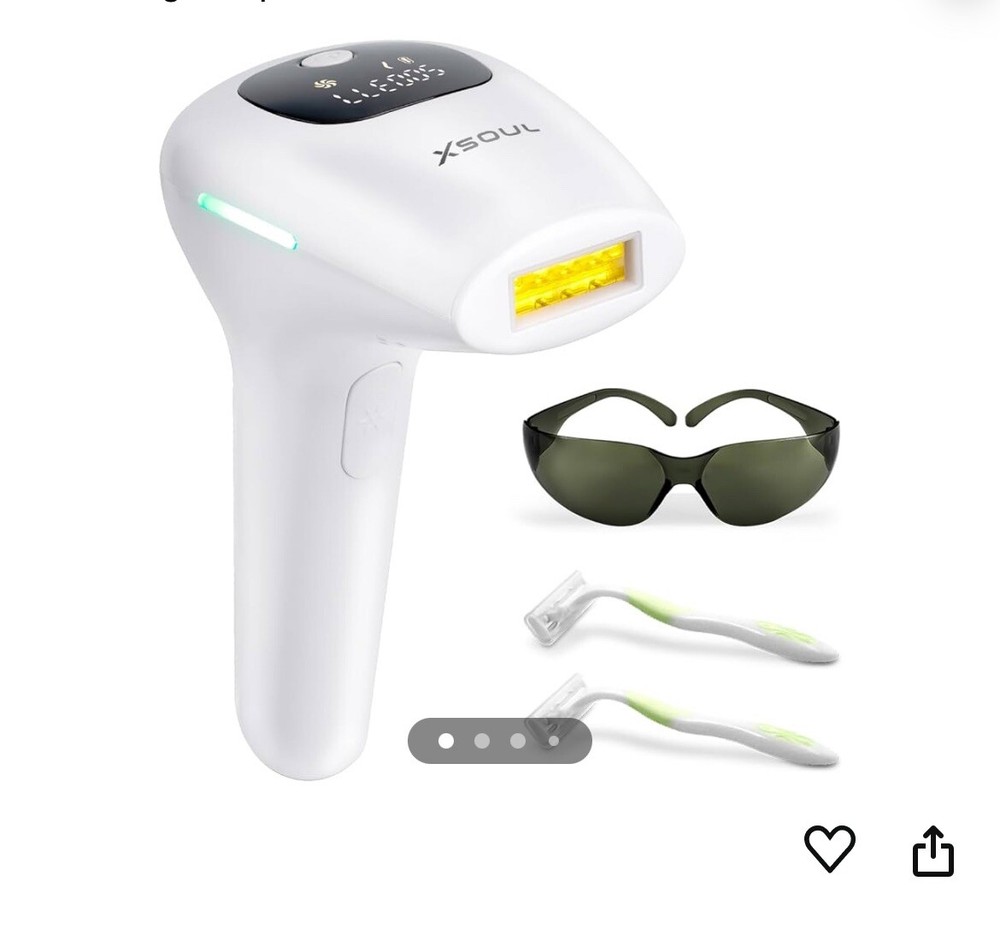 At-home IPL Hair Remover for Women/Men Permanent Armpits Back Legs Arms Face