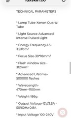 LUX SKIN IPL Laser Hair Removal Handset At Home Permanent Painless AUTHENTIC