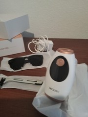 Amzgirl White Pink Intense Pulsed Light Technology Permanent IPL Hair Removal