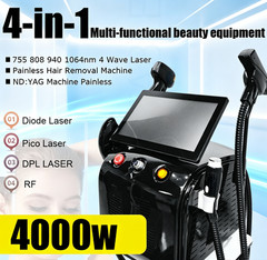 Mecavie 4 IN 1 Diode DPL Picosecond Laser RF Machine 755 808 940 1064nm