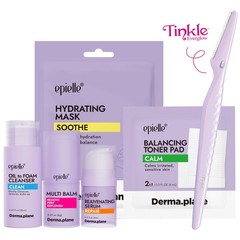 epielle & Tinkle Complete Safe Dermaplane Starter Kit: Facial Purple