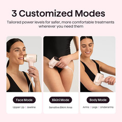 Wavytalk IPL Hair Removal Device, Bare It with Precision Roller for Face Body Bi