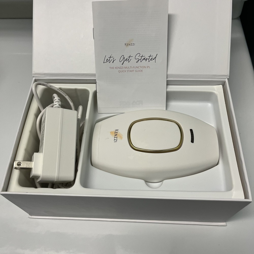 Kenzzi IPL Hair Removal Handset Device With Power Cord Tested Works