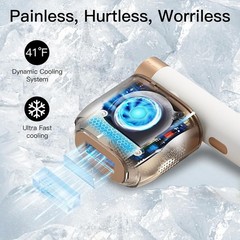 Professional IPL Laser Hair Removal Kit with Painless Ice-Cooling & Rejuvenat…