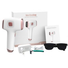 Touch-screen Handheld Chrome Alloy 3in1 IPL Laser Hair Removal Device 9 Levels
