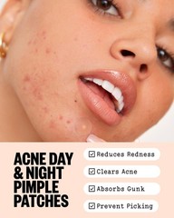 PEACE OUT Acne Day & Night Duo, Invisible Hydrocolloid 20 Count (Pack of 1)