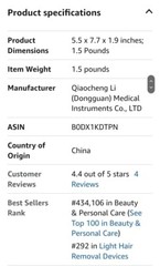 IPL Hair Removal Device, Portable Permanent Hair Reduction for Men and Women,…