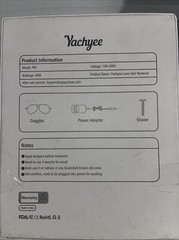 Yachyee Permanent IPL Laser Hair Removal Device New Open Box