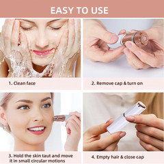 Electric Painless Trimmer Facial Hair Removal for Women Face Upper Lips Chin