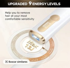 LYSMOSKI KA10 ICE-COOL IPL Hair Removal Device Cooling White/Gold 9 Settings