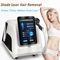 Diode Laser ice Painless Body Hair Removal Machine 755/810/1064nm Skin Whitening