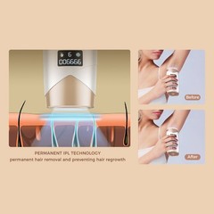 IPL Hair Removal Device for Women & Men, Permanent Hair Reduction System