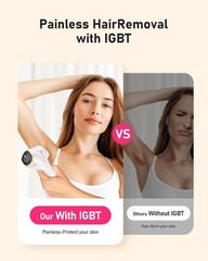 Laser Hair Removal for Women and Men, At-Home IPL Hair Removal Device with 5….