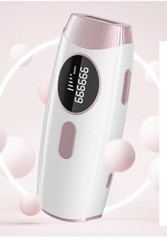Permanent hair removal For Men & Women 999,999 Flashes Rose Gold/White-No Box.