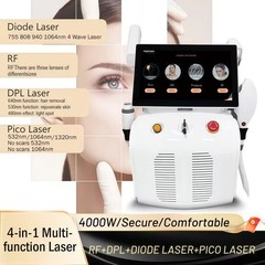 4-in-1 Diode Laser Pico IPL RF Hair Removal Skin Rejuvenation Tattoo Removal