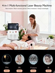 4-in-1 Diode Laser Pico IPL RF Hair Removal Skin Rejuvenation Tattoo Removal