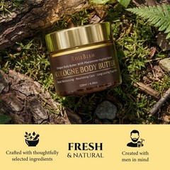 Cologne-Inspired Body Butter for Men – New Formula 4.06 Ounce (Pack of 1)