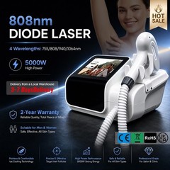 Diode Laser 4 Wavelength Ice Cooling Hair Reduction Device For All Skin Tones