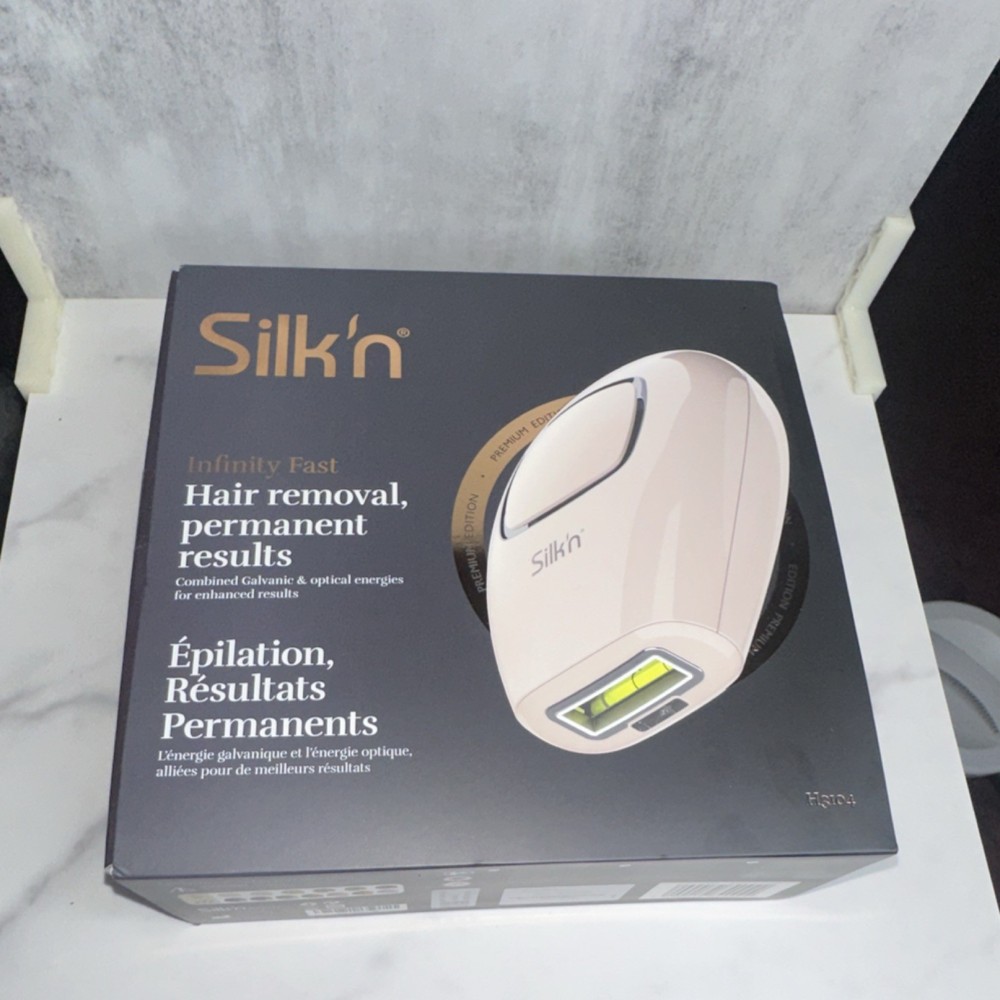 Silk’n Infinity Fast IPL Hair Removal Device Adjustable Speeds Skin Sensor
