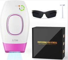 ELTENA IPL Hair Removal Device Kit, Adjustable Speeds, UV Glasses, Razor