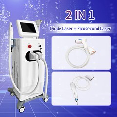 2IN1 1064/755/808nm Diode Laser Painless Tattoo Hair Removal Machine Pico Laser