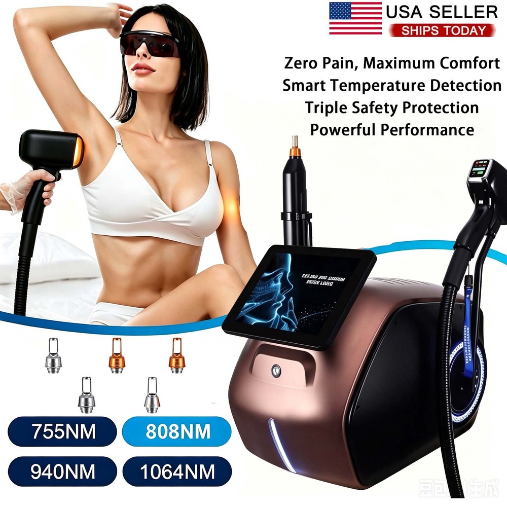 808nm Diode Laser Hair Removal & Pico Tattoo Removal 2-in-1 Professional Machine