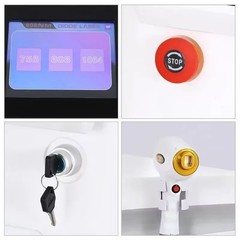 Painless 755nm 808nm1064nm Diode Laser Hair Removal Skin Rejuvenation Machine