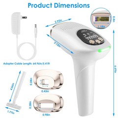 3 In 1 Ice Cooling Laser Hair Removal Painless Permanent At-Home IPL Hair Remova