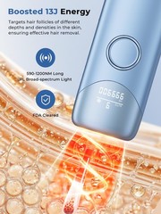 Ubroo Laser Hair Removal,IPL Hair Removal Device with 5℃ Ice Cooling,At-Home