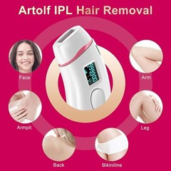 IPL Hair Removal for Women and Men Permanent Painless Laser White