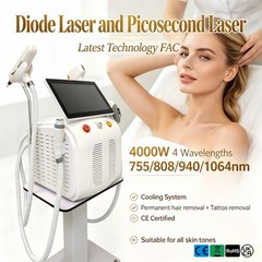 4-in-1 Diode Laser Pico IPL RF Hair Removal Skin Rejuvenation Tattoo Removal