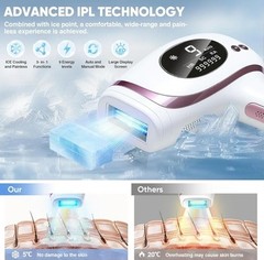 Laser Hair Removal 3-in-1 Multi-function Skincare Sapphire Ice Cooling Contact