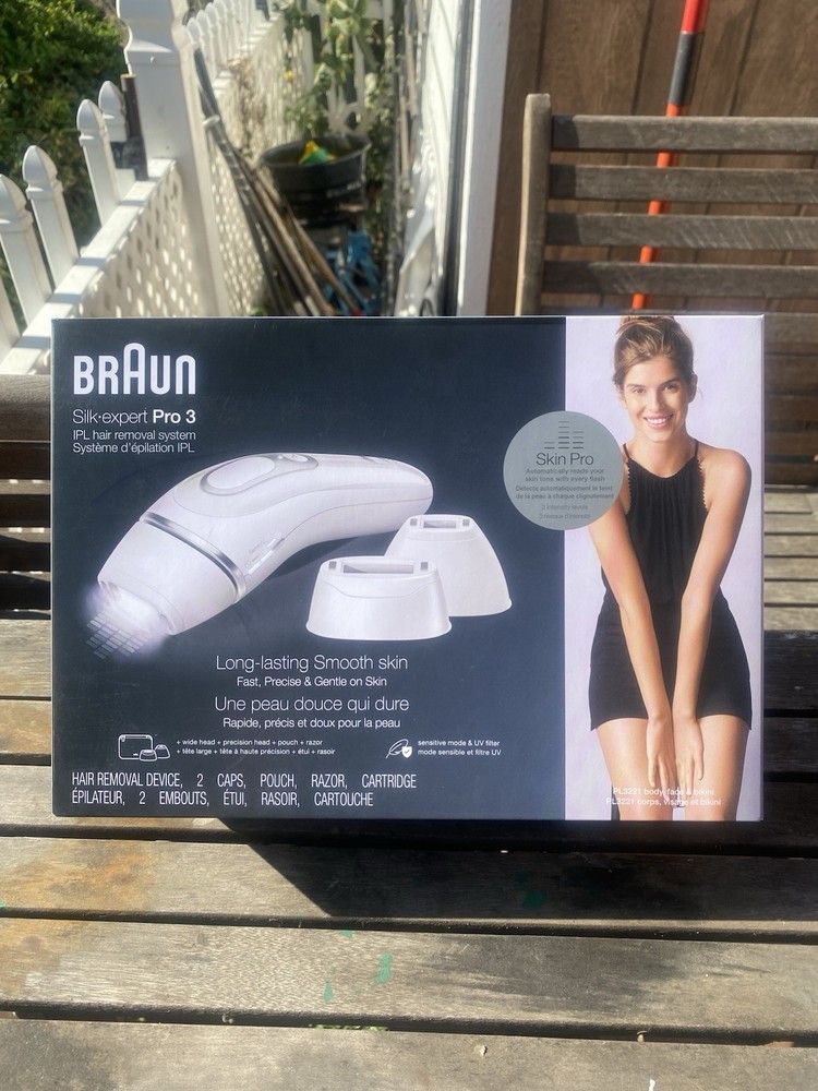 Braun PL3221 IPL Long-Lasting Hair Removal System, Silk Expert Pro 3