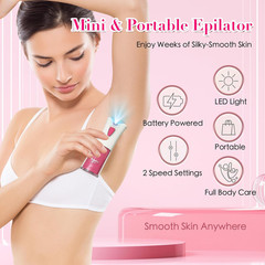Epilator for Women, Smooth Glide Epilators Hair Removal Device, 2-Speed Gentle L