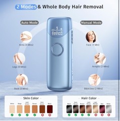 IPL Laser Hair Removal Device, Ice-Cooling Painless Hair Remover For Women,Men