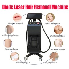 110V Diode Laser Hair Removal Machine Body Legs Skin Rejuvenation 1064 755 808nm