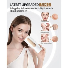 Ice-Cool IPL Hair Removal Device | 3-in-1 | Cooling Function | 9 Intensity Level