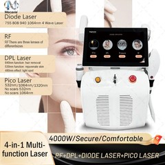 4in1 Hair Reduction Tattoo Removal Freckle Skin Rejuvenation Salon Equipment
