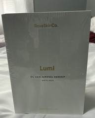 RoseSkinCo. Lumi IPL Hair Removal Handset in White Gold Authentic Sealed NEW
