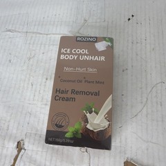ROZINO Ice Cool Body Unhair Hair Removal Cream Painless, Mint & Coconut New